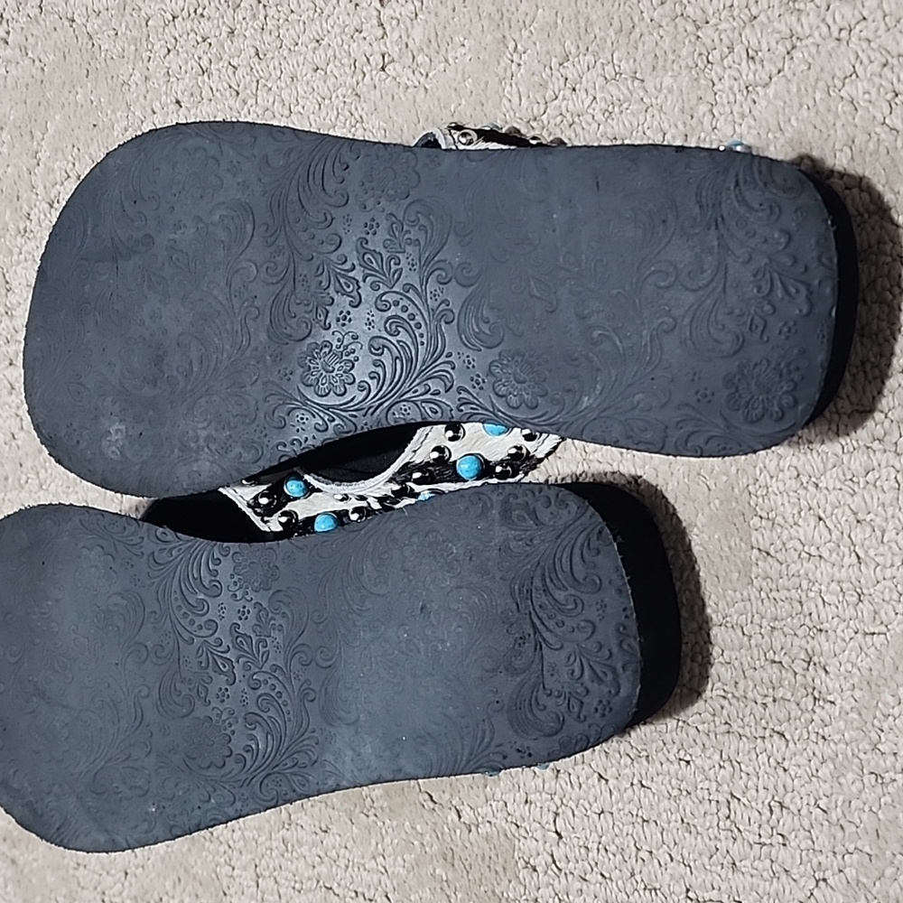 Justin Sandals. NWOT - Picture 8 of 8